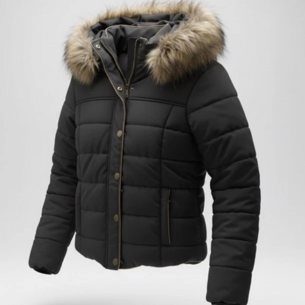 Prince And Fox Puffer Jacket Black Size Medium